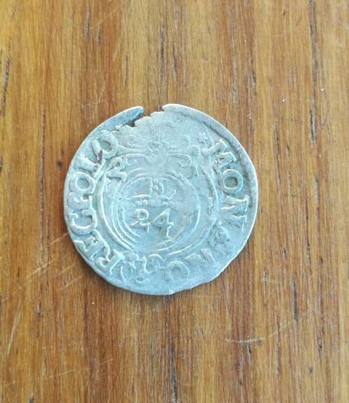 Poland Lithuania 1621 Silver 3 Polker. King Sigmund 111 Vass
