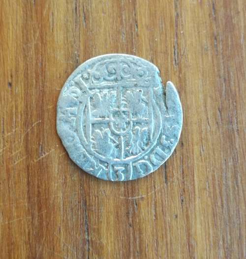 Poland Lithuania 1621 Silver 3 Polker. King Sigmund 111 Vass