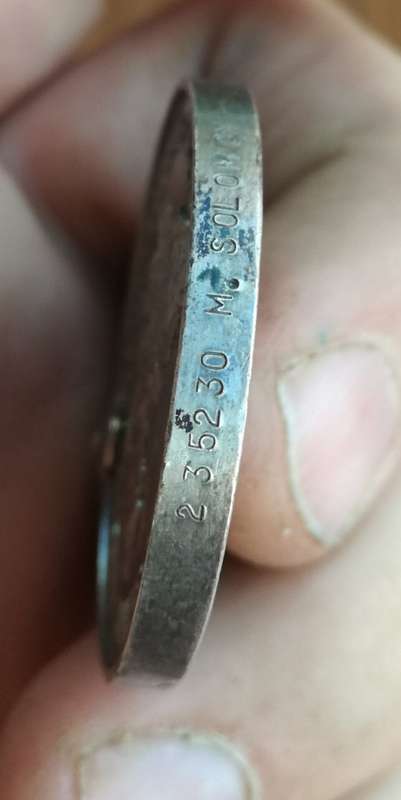 WW11 Silver Medal awarded to 235230 M. SOLOMON