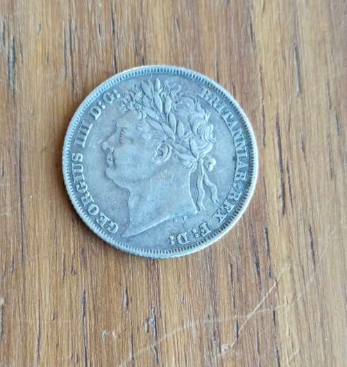 Great Britain 1825 Silver King George 1111 Shilling. Great Condition.