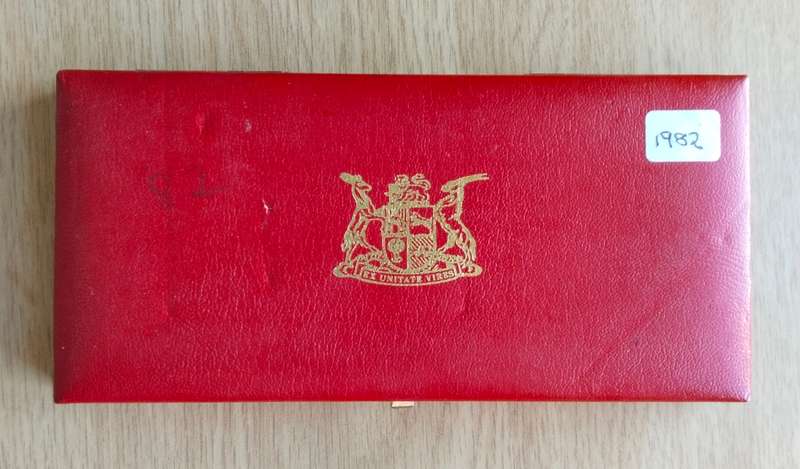 South Africa 1982 Silver one Rand Proof set.