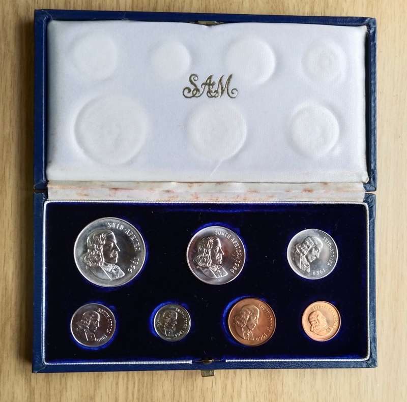 South Africa 1966 Silver one Rand Proof set.