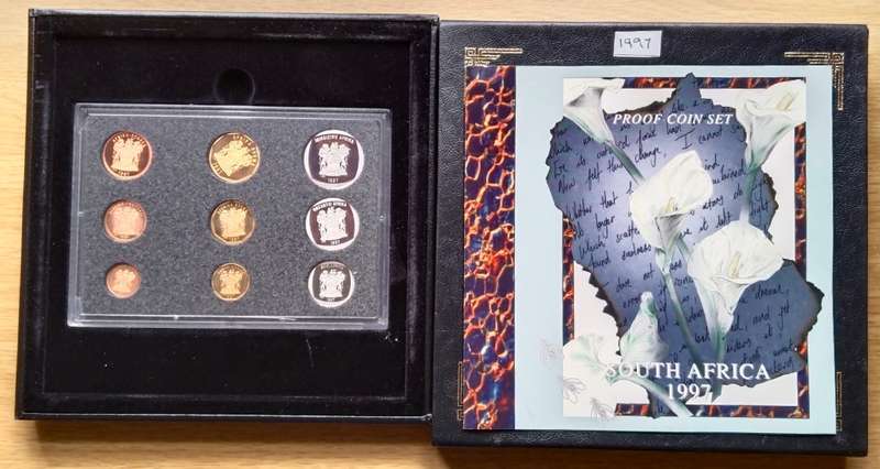 South Africa 1997 Proof Coin Set.