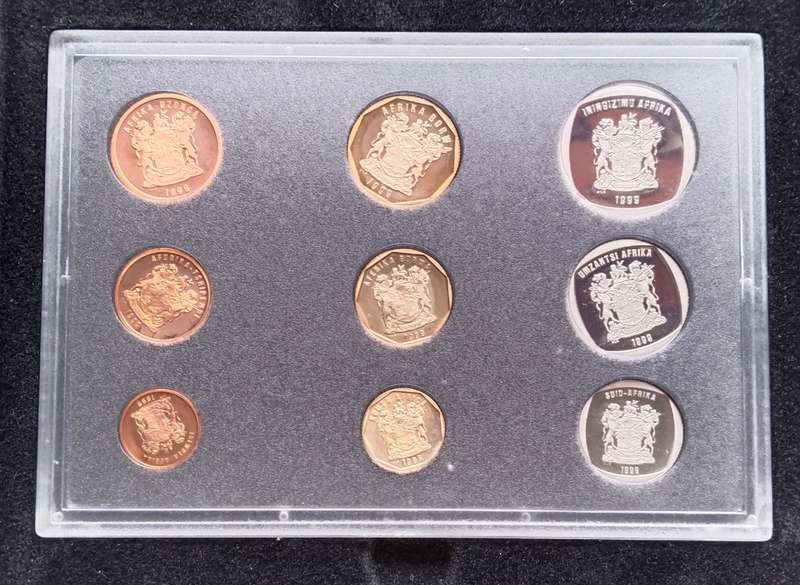 South Africa 1999 PROOF Coin Set.