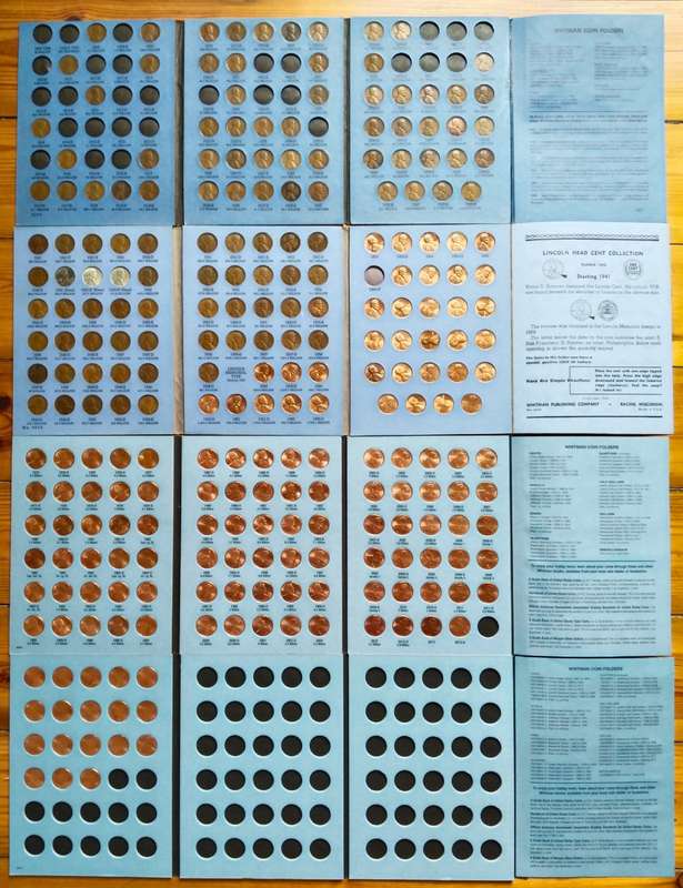 Very Big America (all different) cent collection in books. Nice items!