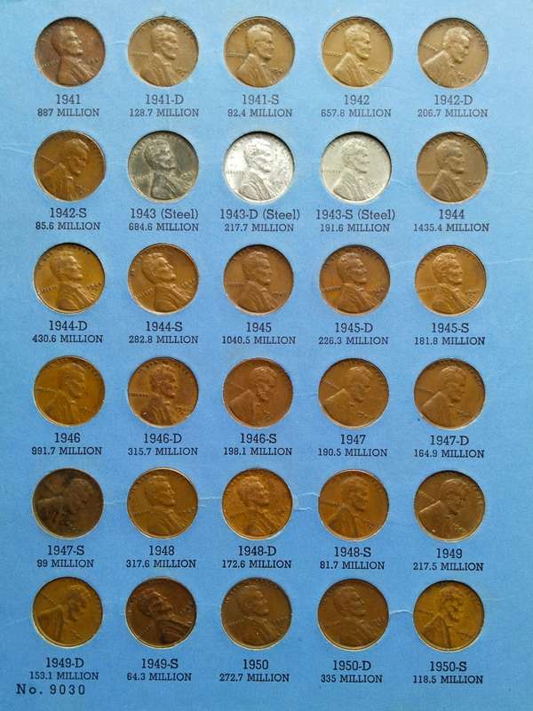 Very Big America (all different) cent collection in books. Nice items!
