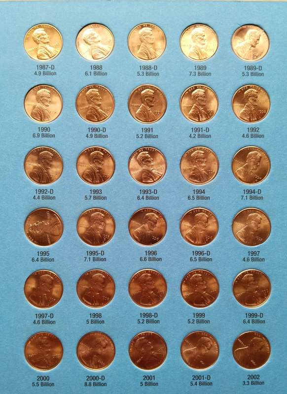 Very Big America (all different) cent collection in books. Nice items!