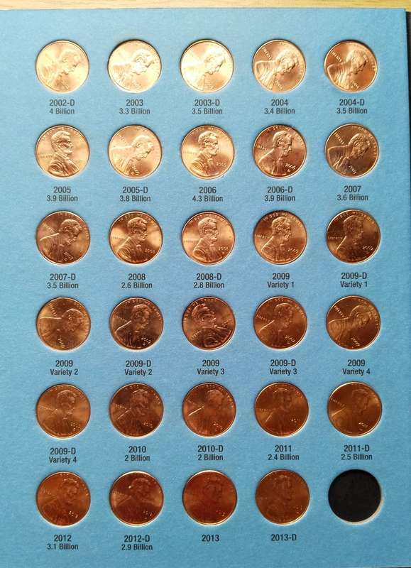 Very Big America (all different) cent collection in books. Nice items!