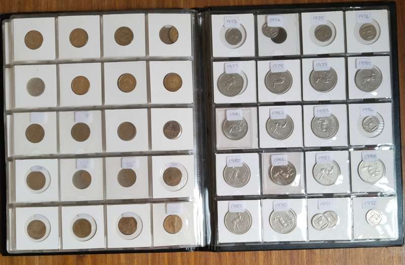 Collection of 147 Republic of South Africa Coins With Album. Some Good.