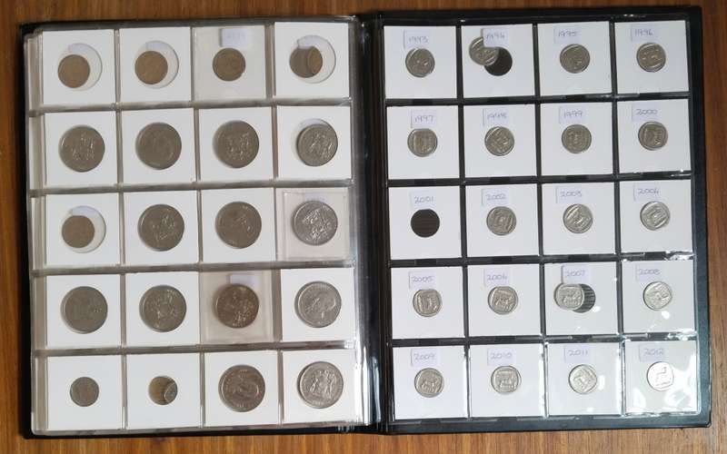 Collection of 147 Republic of South Africa Coins With Album. Some Good.