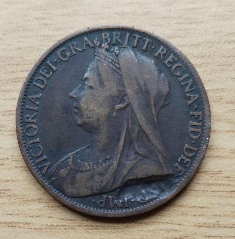 Error Great Britain Queen Victoria 1901 Penny.
