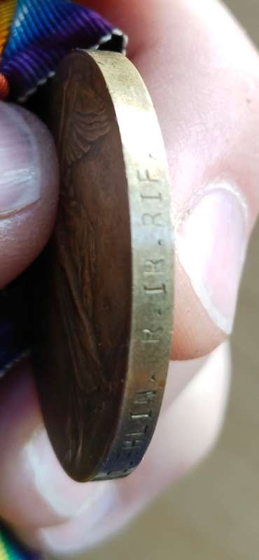 WW1 Medal Awarded to 6802 PTE. J. LOUGHLIN R. IR. RIF.