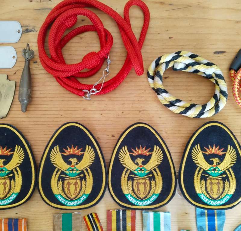 Large collection of military medals, badges and clothing. Please read.