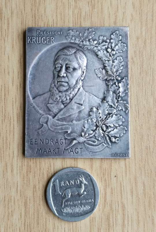 ZAR Paul Kruger RARE Silver Remembrance of the Boer War Plaque. ( 4 Known!! )