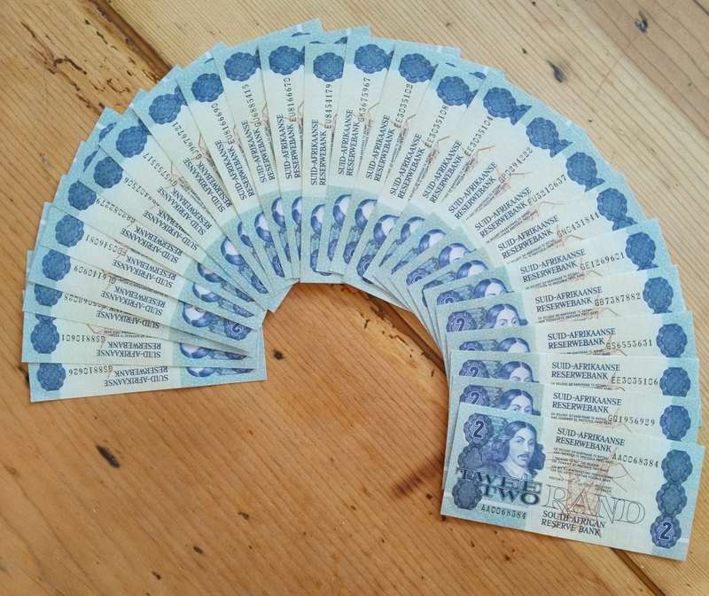 South Africa de Kock 26 UNC/AUNC R2 Bank Notes.