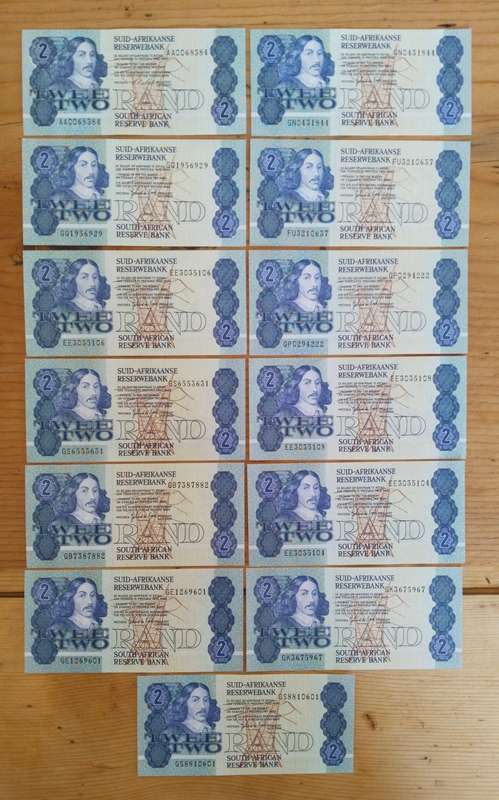 South Africa de Kock 26 UNC/AUNC R2 Bank Notes.
