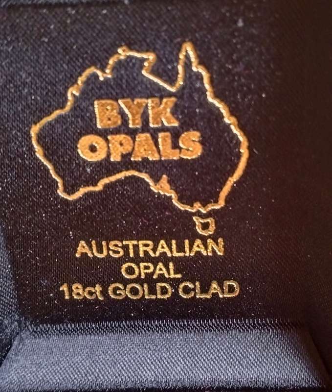 Australia 18ct Gold Plated Opal Brooch