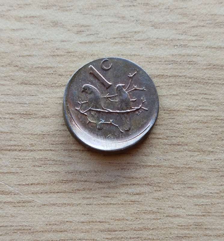 Error 1984 South Africa One Cent.