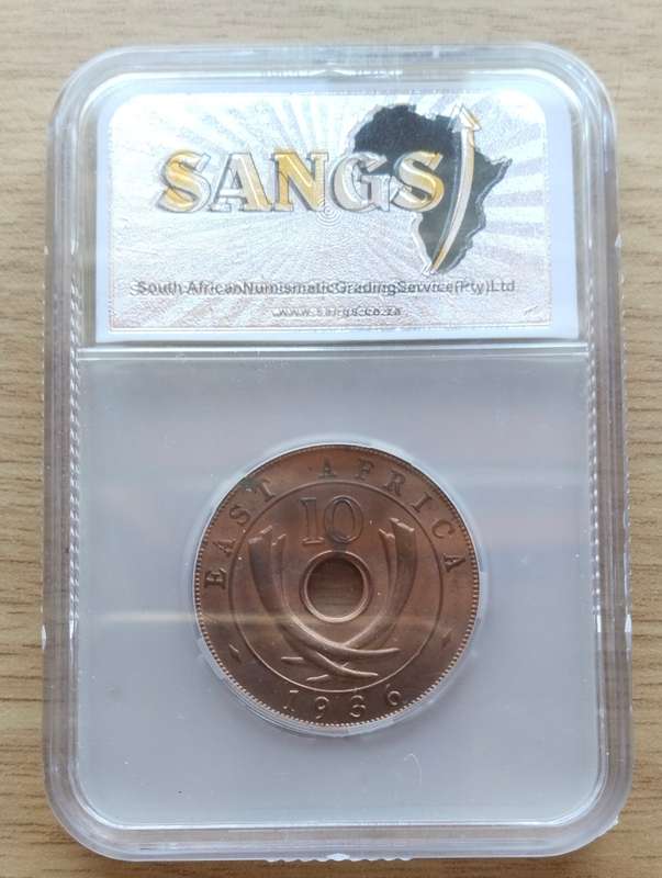 East Africa 1936 MS62 10 CENTS.