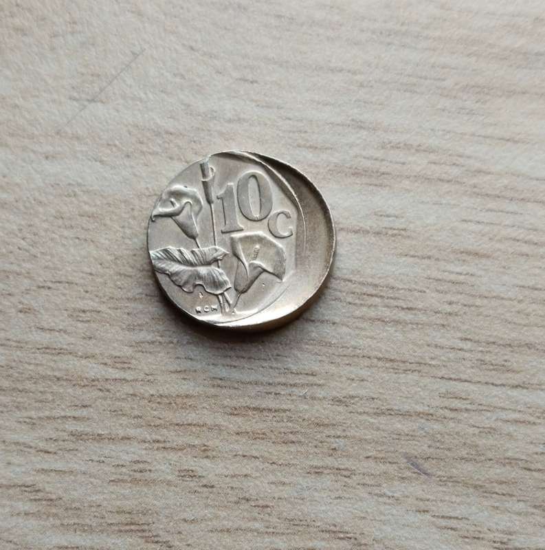 Error South Africa 1993 10 Cents.