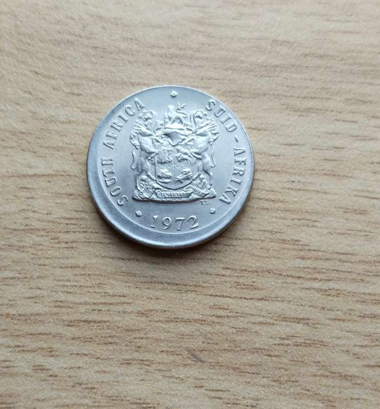 Error South Africa 1972 10 Cents.