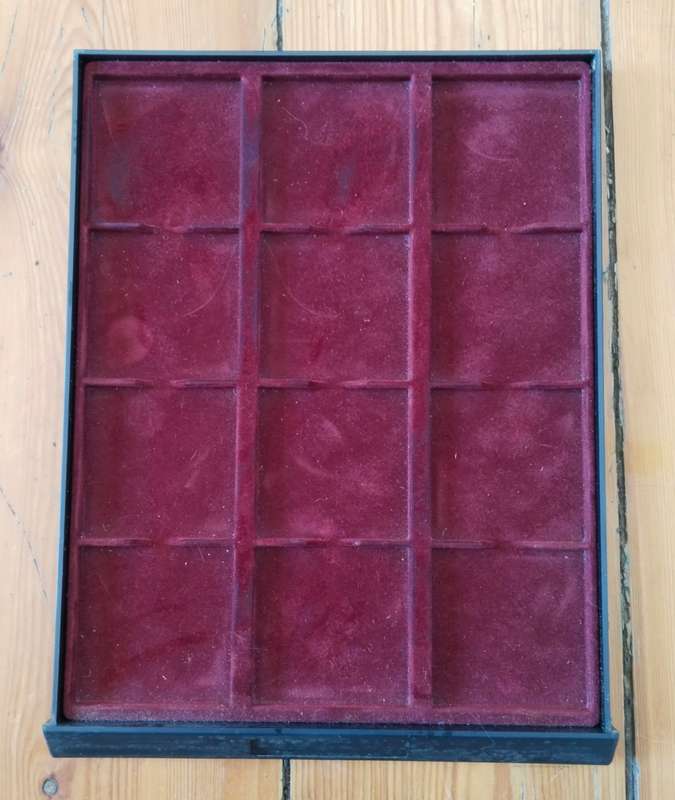 Beautiful six tray coin holder. Can hold 72 Crown Size Coins.