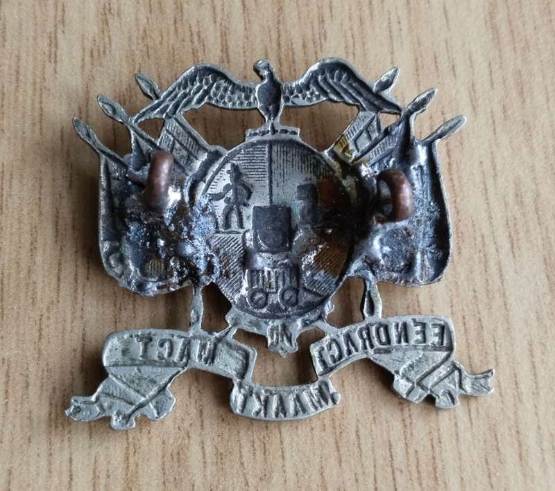 ZAR Boer War Cap Badge. Staats Artillery. Rare.