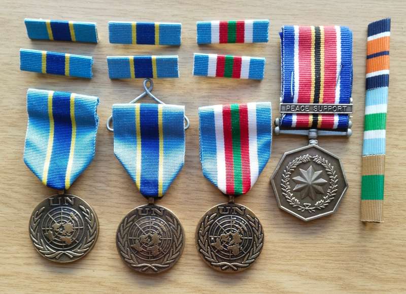 United Nations Large collection of medals and paperwork awarded to H.J. Lewis