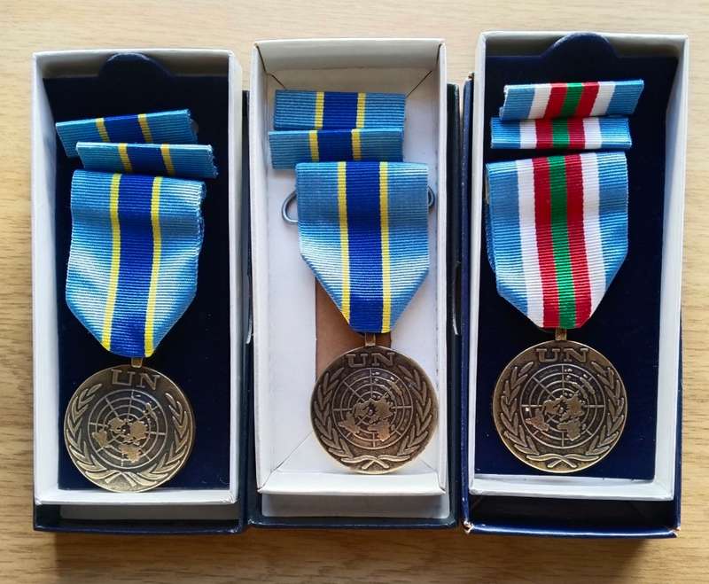 United Nations Large collection of medals and paperwork awarded to H.J. Lewis