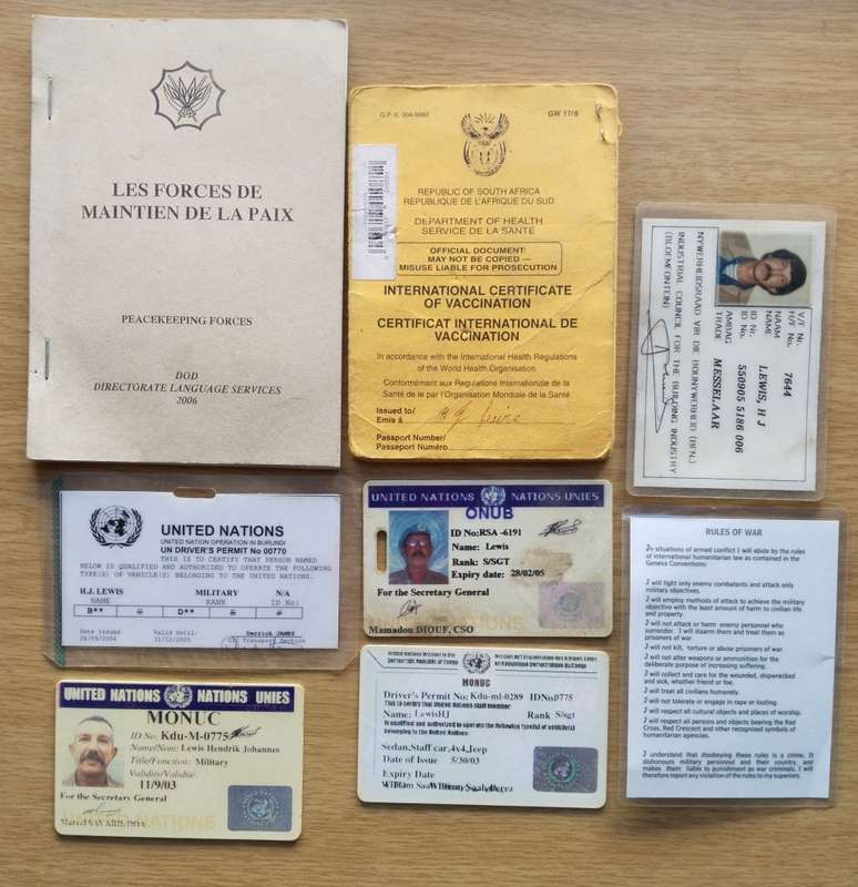 United Nations Large collection of medals and paperwork awarded to H.J. Lewis
