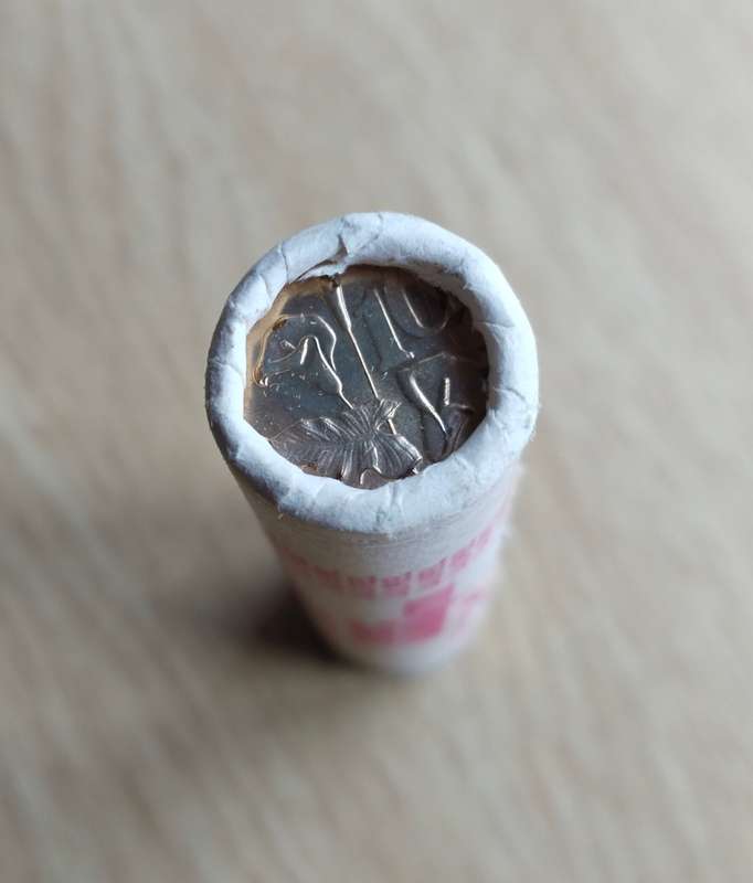 South Africa Trust Bank Full Unopened 10cents roll. Date unknown.