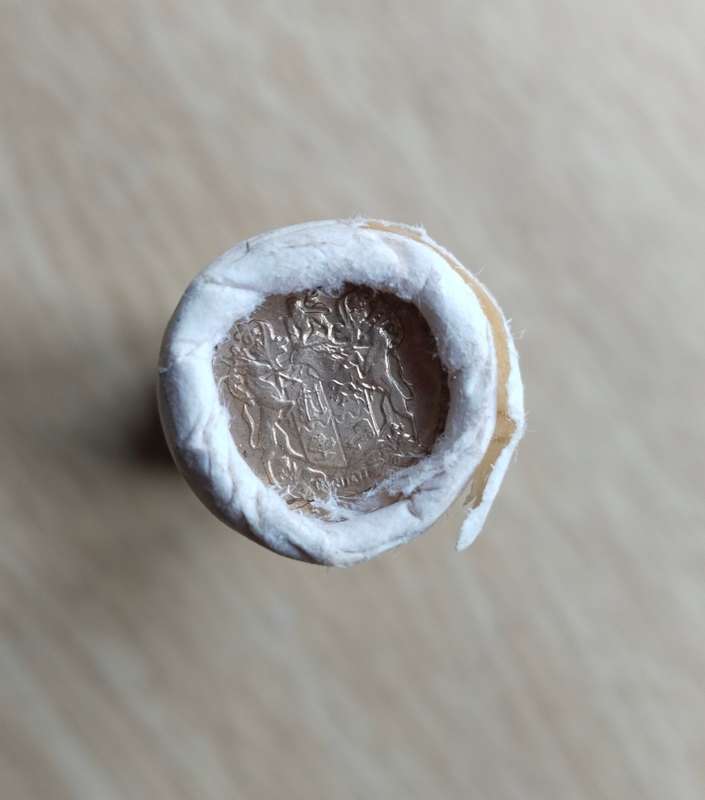 South Africa Trust Bank Full Unopened 10cents roll. Date unknown.