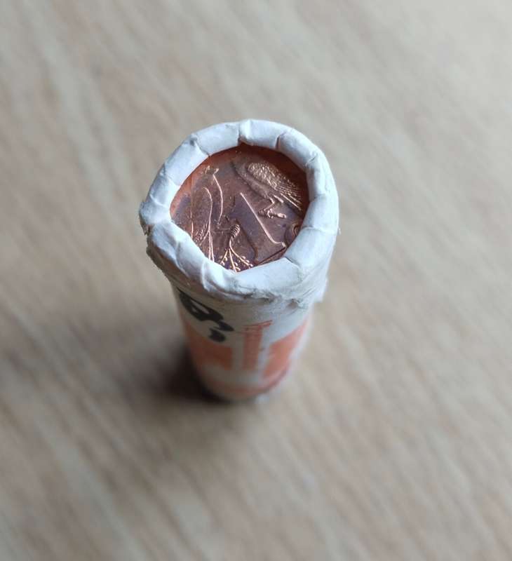 South Africa Trust Bank Full Unopened 1cents roll. Date unknown.