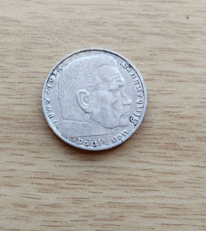 Deutsche Reich 1938 Silver Reichs Mark.