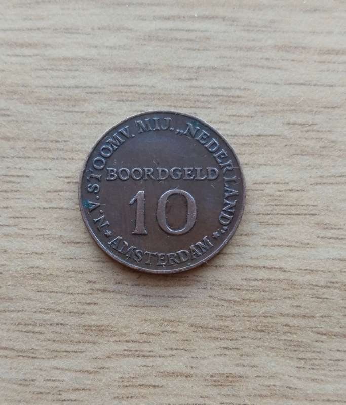 Nederland 10 Boordgeld Amsterdam.