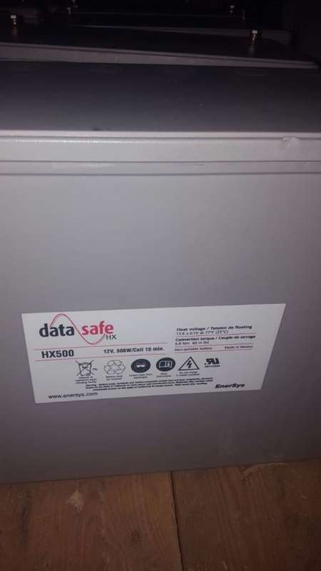 120Ah 12V Deep Cycle AGM Batteries - Enersys DataSafe HX500