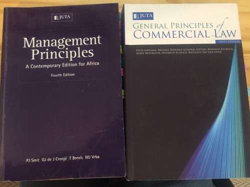 Unisa Textbooks - General Principles of Commercial Law & Management Principles