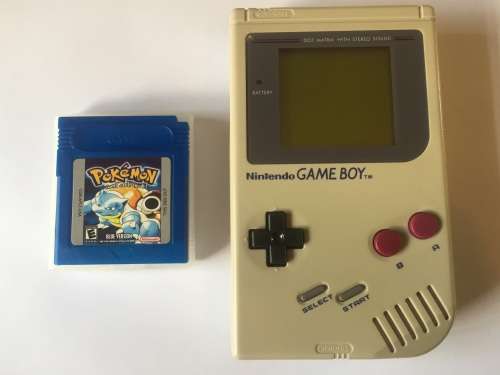 ORIGINAL GAMEBOY - Game Boy (DMG-01) with Pokemon Blue (collectors item) - retro