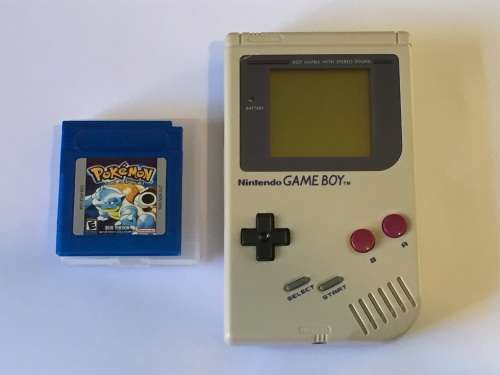 ORIGINAL GAMEBOY - Game Boy (DMG-01) with Pokemon Blue (collectors item) - retro
