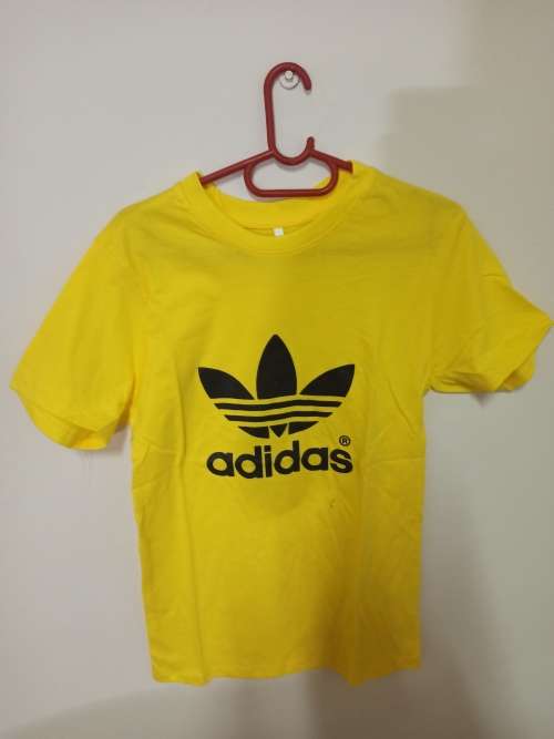 yellow Adidas originals t-shirt