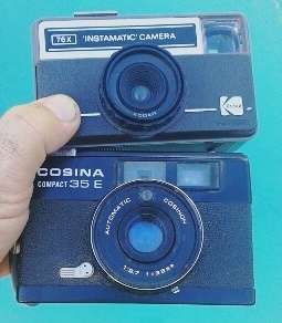 VINTAGE   KODAK INSTAMATIC & COSINA 35E  Film Cameras  ( 2off)