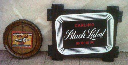 BLACK LABEL  advertising signs