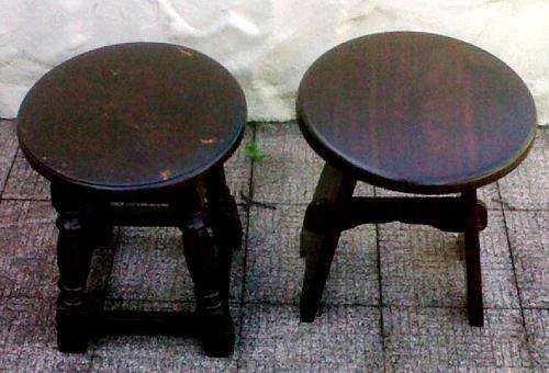 Vintage/Antique 2x MILK  STOOL