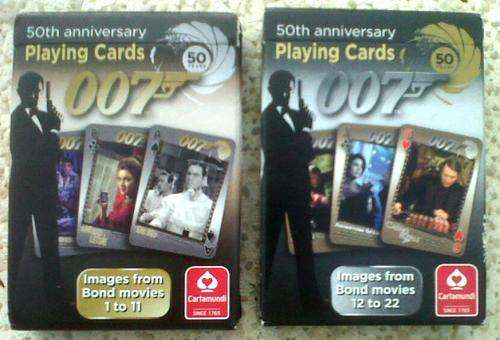 007  50th ANNIVERSARY PLAYING CARDS (COLLECTORS ITEM)