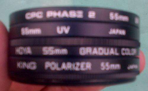 FILTERS 55mm , 4off  (JAPAN)