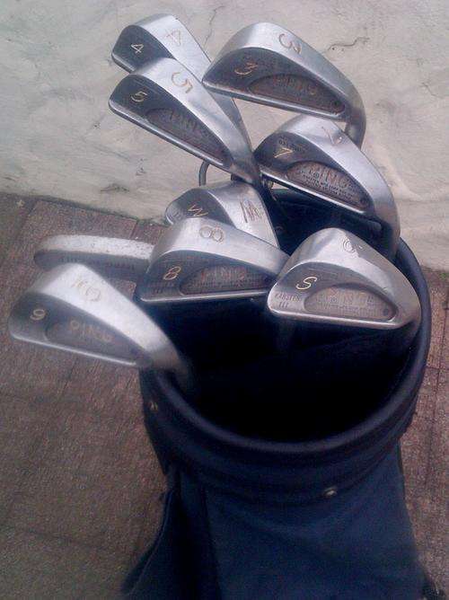 GOLF PING  CLUBS    3,4,5,7,8,9 ,SW + PUTTER +BAG