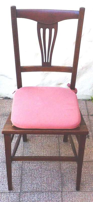 ANTIQUE EDWARDIAN Chairs WITH CUSHION