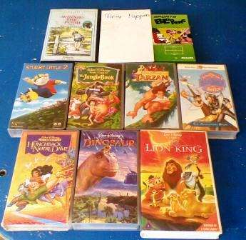 10 X DISNEY CHILDREN MOVIES