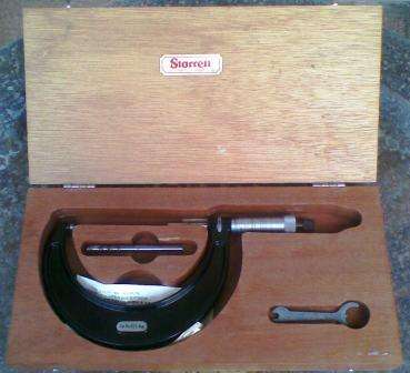 MICROMETER STARRETT 3"- 4" (IN ORIGIONAL NEW CONDITION BOX)