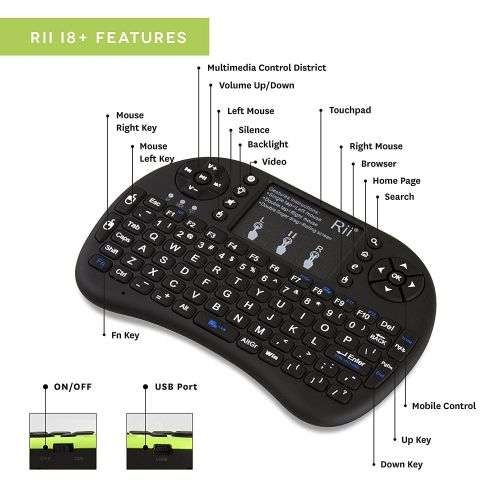 Mini Wireless Keyboard Backlit